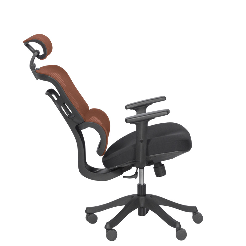 Офис стол Carmen 7582 оранжев-черен